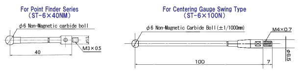 Dimensions of Nonmagnetic Stylus
